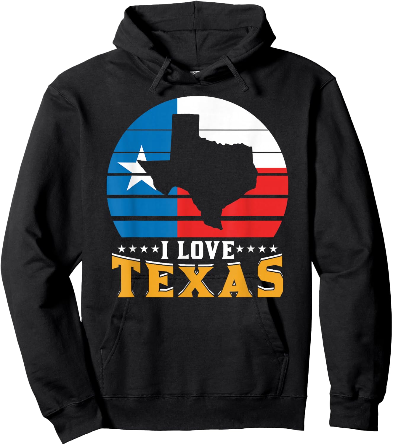 I Love Texas Sayings Texan State Pride Hoodie - Hoodie | Black