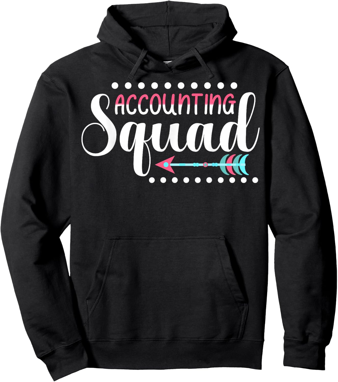 Accounting Squad Cute Accountant Colleague Matching Hoodie - Hoodie | Black