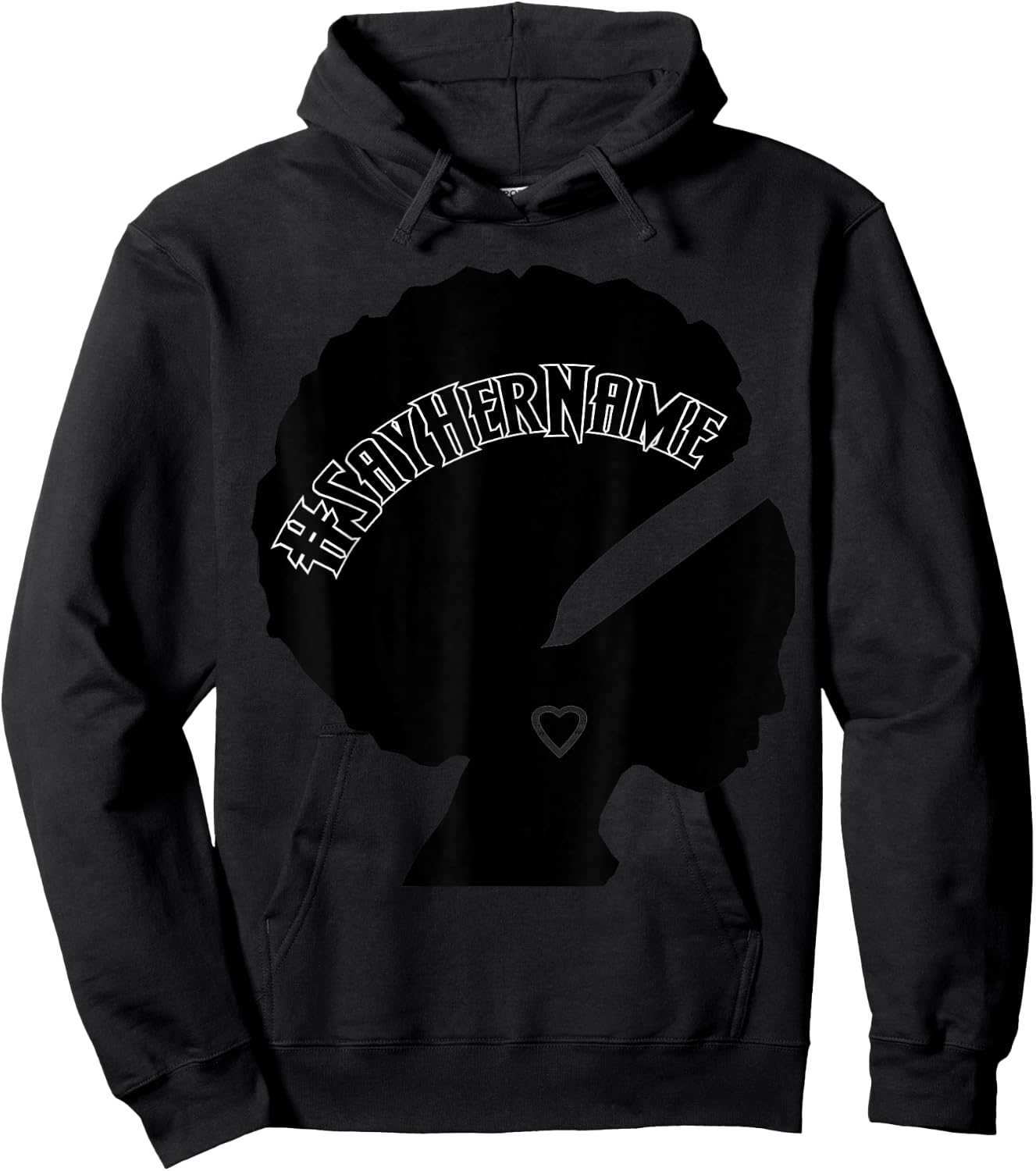 Hashtag Say Her Name Blacktivism Hoodie - Hoodie | Black