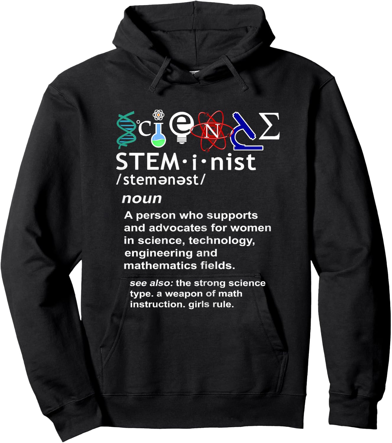 Steminist Free Science March Rally Hoodie - Hoodie | Black