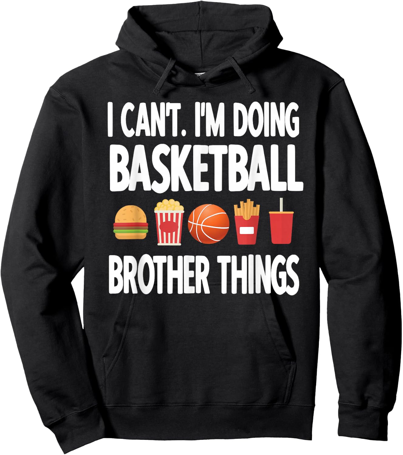 Basketball Brother Things Proud Basketball Player Bro Hoodie - Hoodie | Black