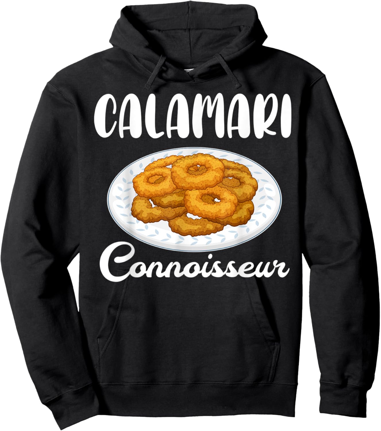 Calamari Connoisseur Fried Squid Hoodie - Hoodie | Black