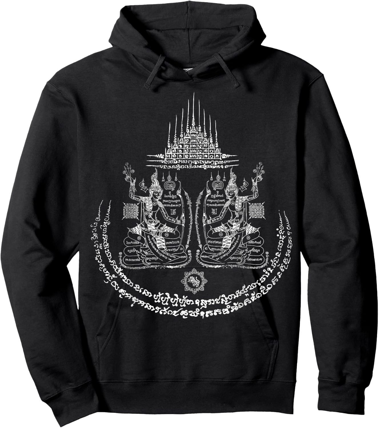 Thailand tattoo magical sak yant thai tattoos Thailand gift Hoodie - Hoodie | Black