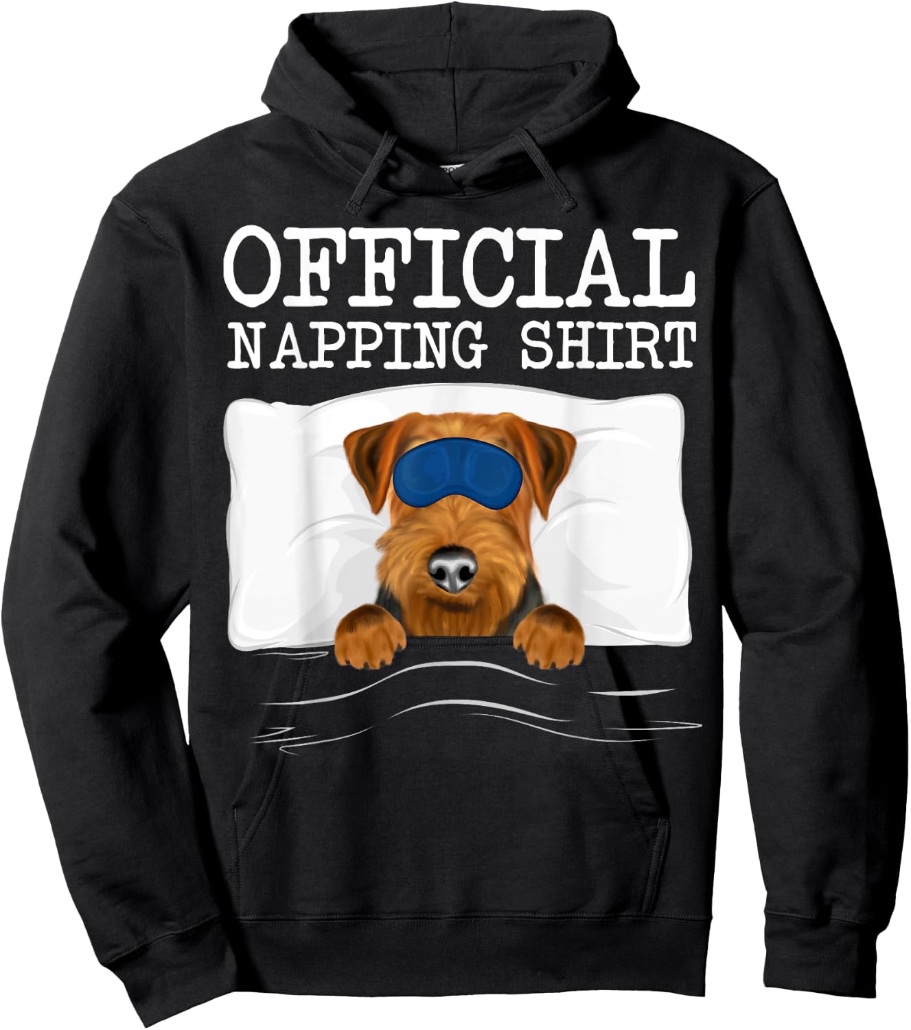 Sleeping Welsh Terrier Sleep Official Napping Hoodie - Hoodie | Black