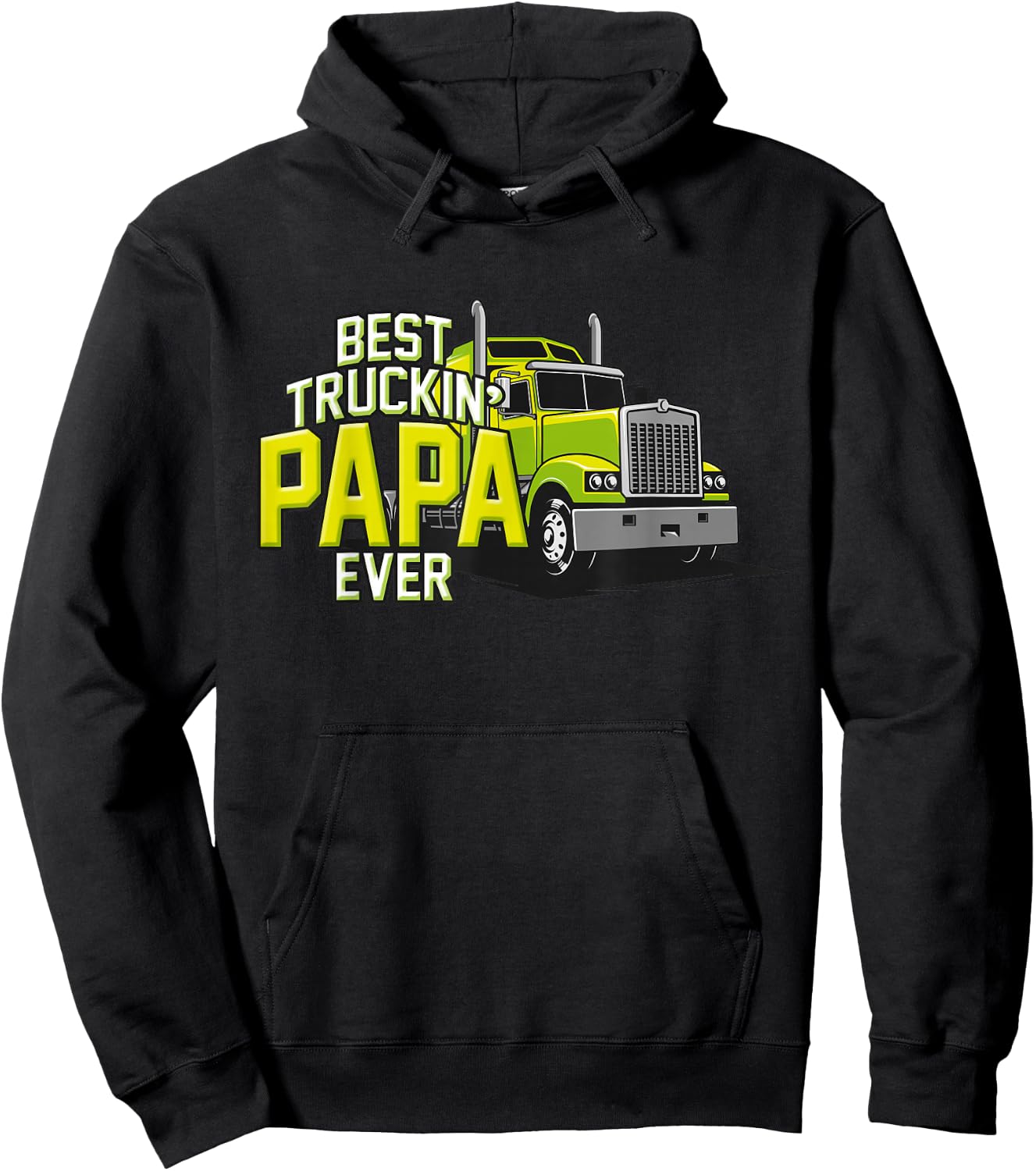 Bester Truckin Papa aller Trucker Papa Vater Hoodie - Hoodie | Black