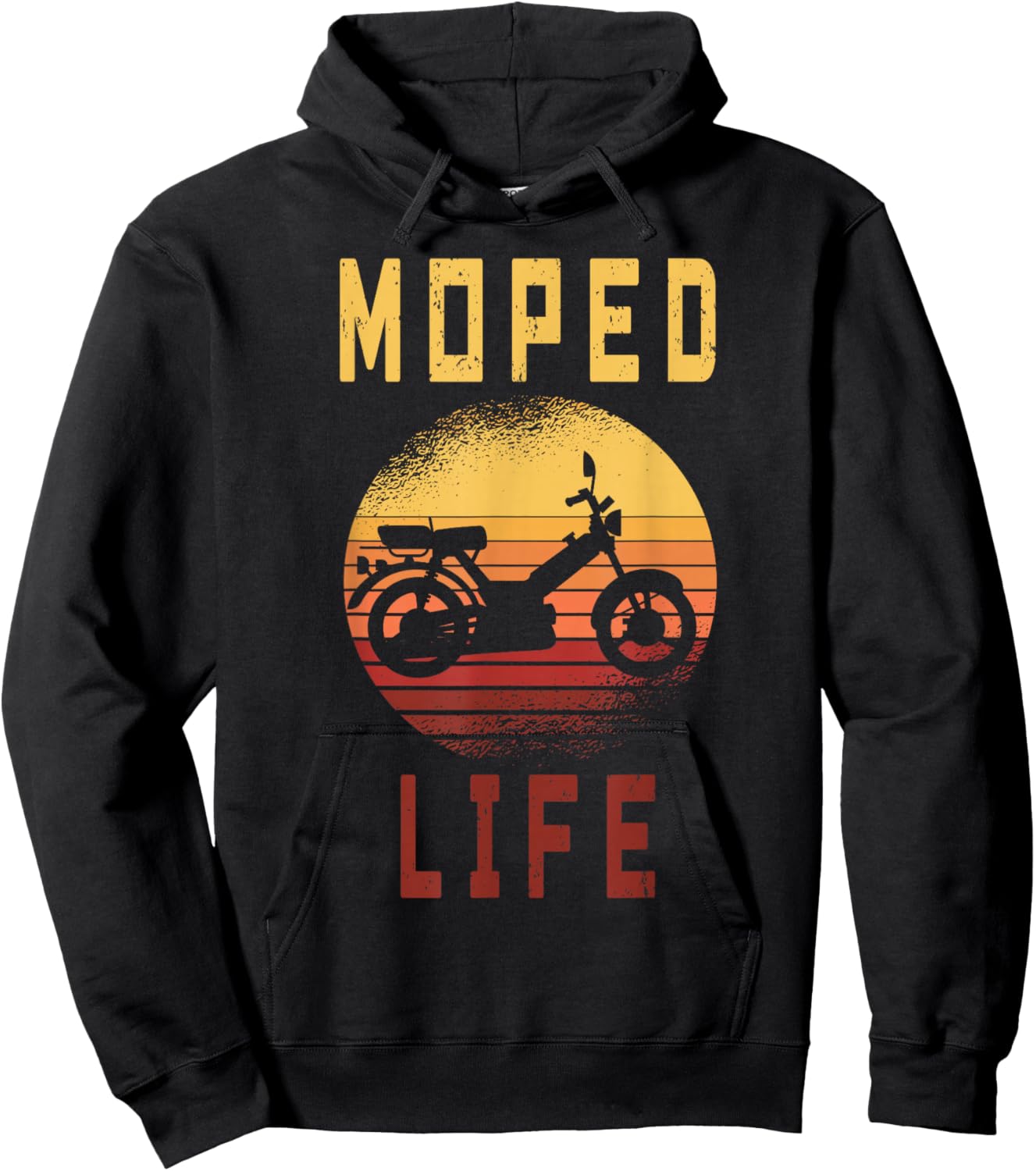Vintage Moped Life | Retro Moped | Mokick Driver Hoodie - Hoodie | Black