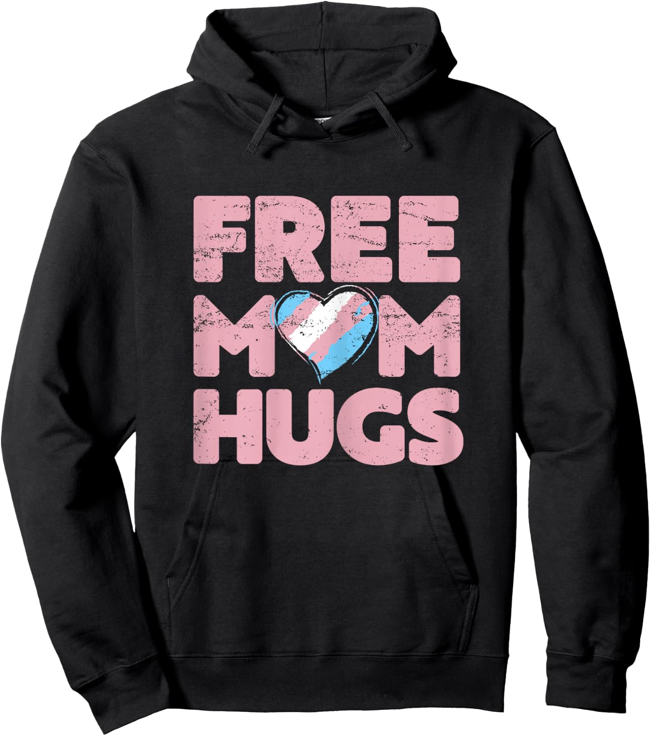 Free Mom Hugs , Free Mom Hugs Transgender Pride Shirt Hoodie - Hoodie | Black