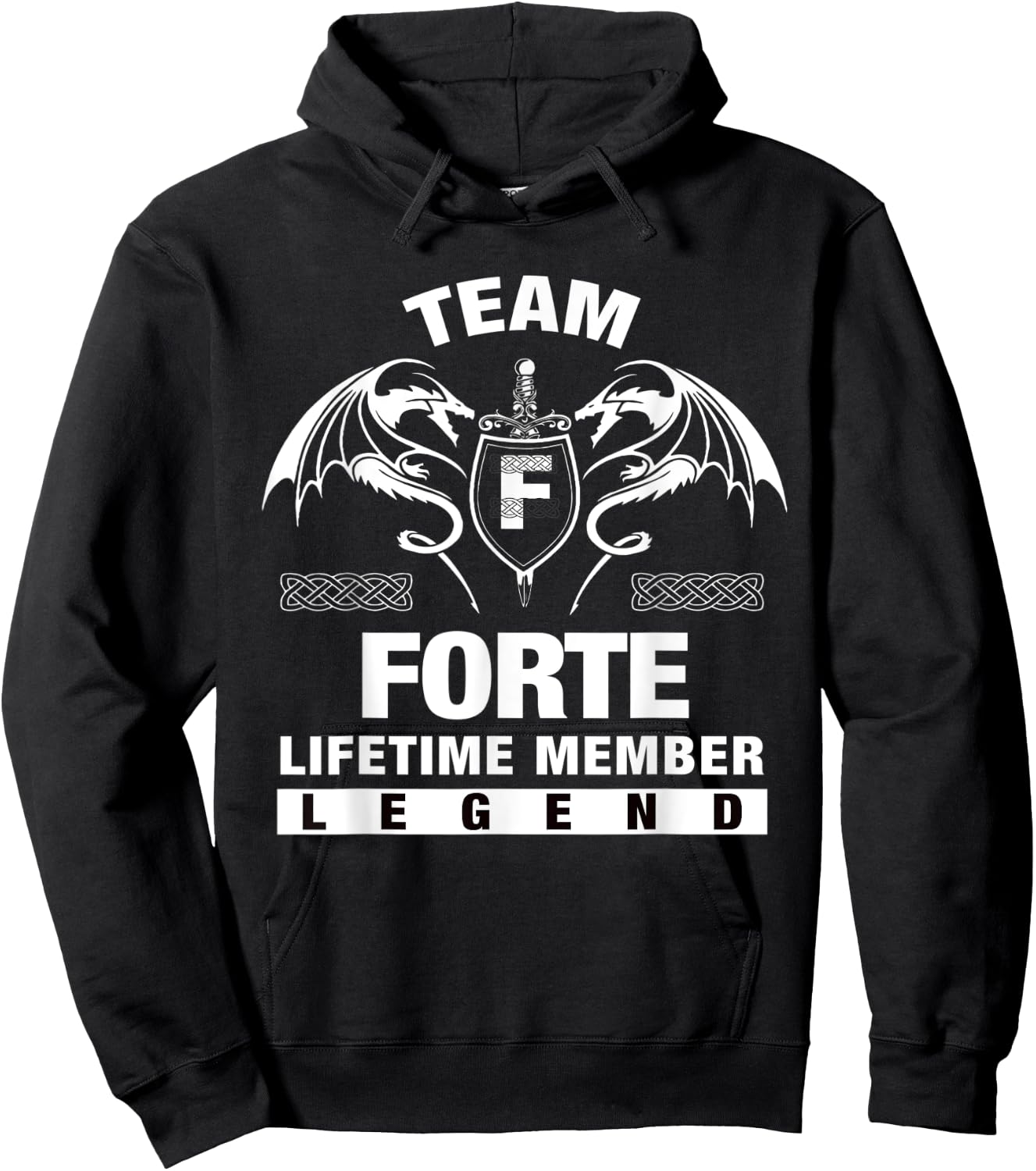 Team FORTE Lifetime Member Gifts Hoodie - Hoodie | Black