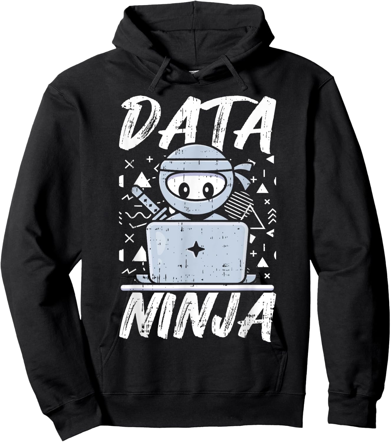 Data Ninja Data Analyst Geek Nerd Computer Science Teacher Hoodie - Hoodie | Black