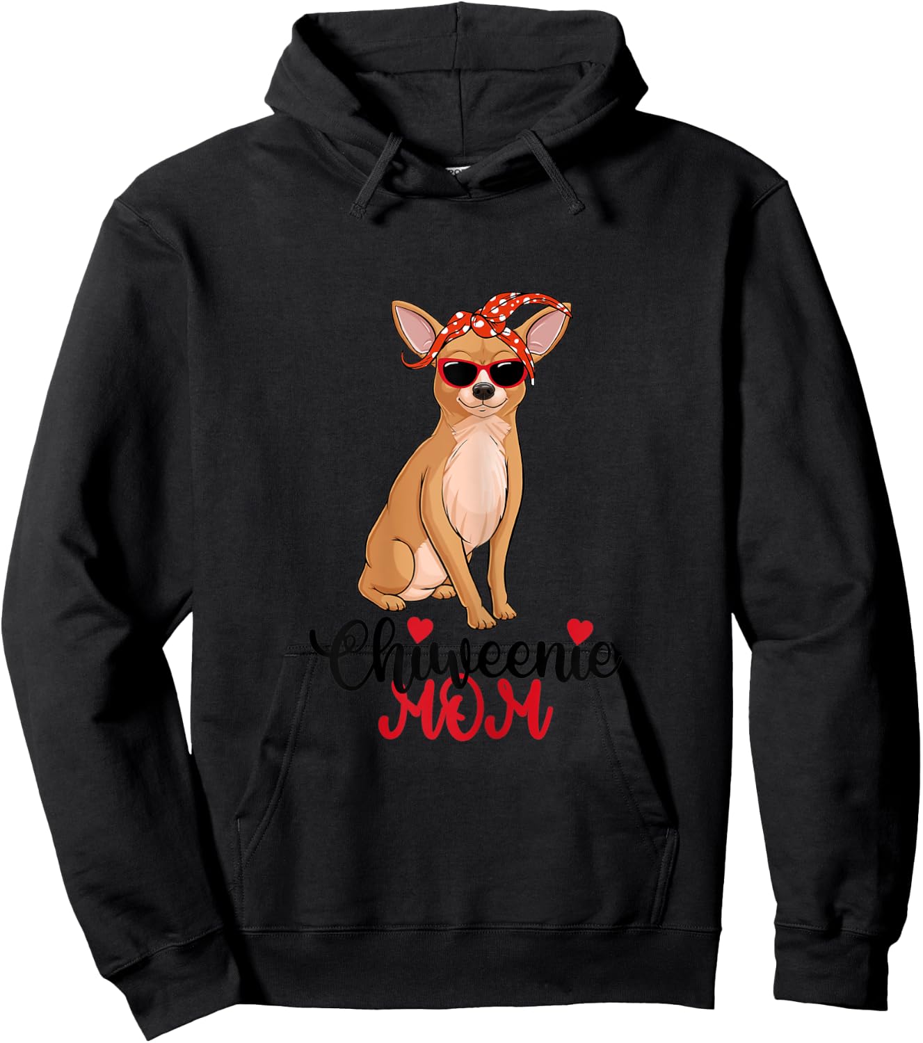 Chiweenie Dog Chiweenie Mom Hoodie - Hoodie | Black