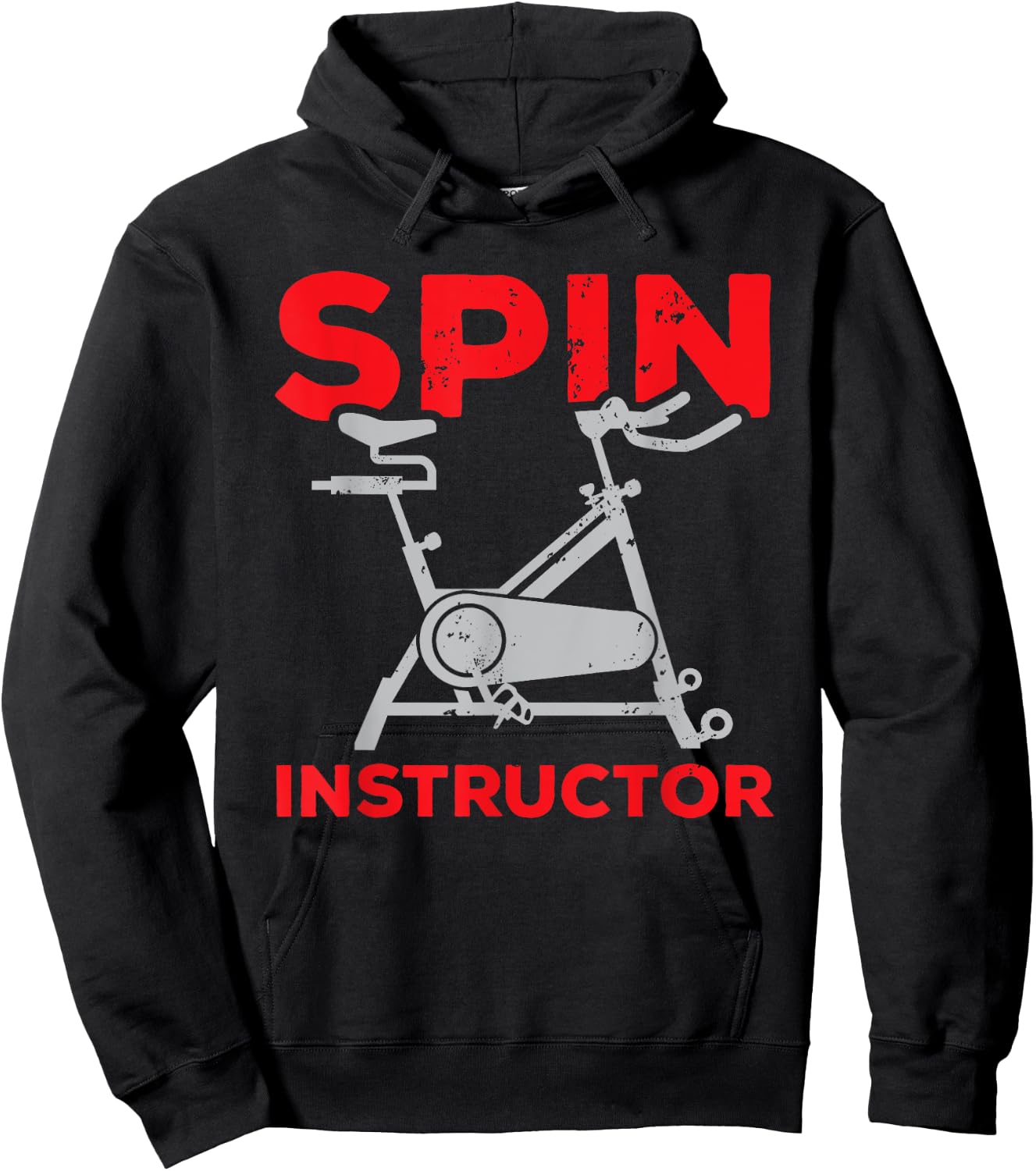 Cute Spin Class Cycling Spinning Instructor Bike Spinner Gym Hoodie - Hoodie | Black