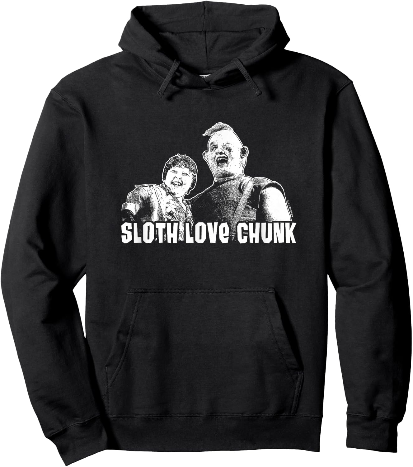 The Goonies Sloth Love Chunk Hoodie - Hoodie | Black
