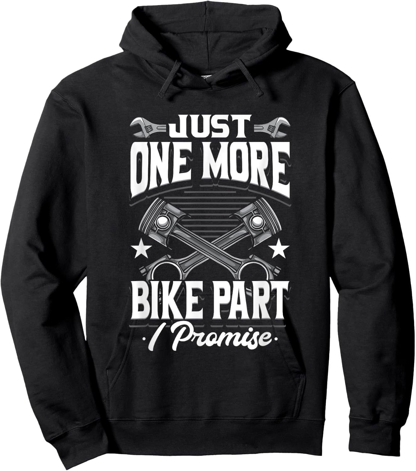 Just One More Bike Part I Promise Motorcycle Mechanic Hoodie - Hoodie | Black