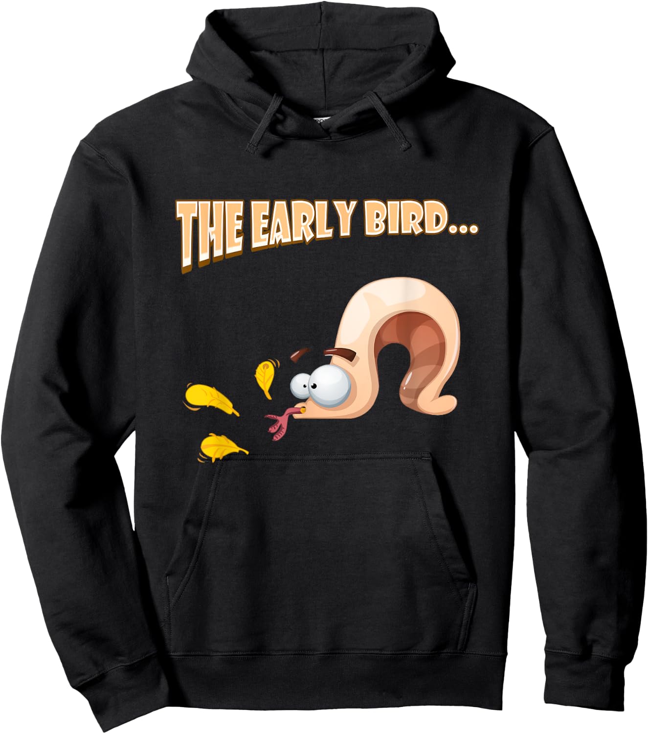 Early Bird Gets The Worm / Early Worm Gets The Bird Funny Hoodie - Hoodie | Black