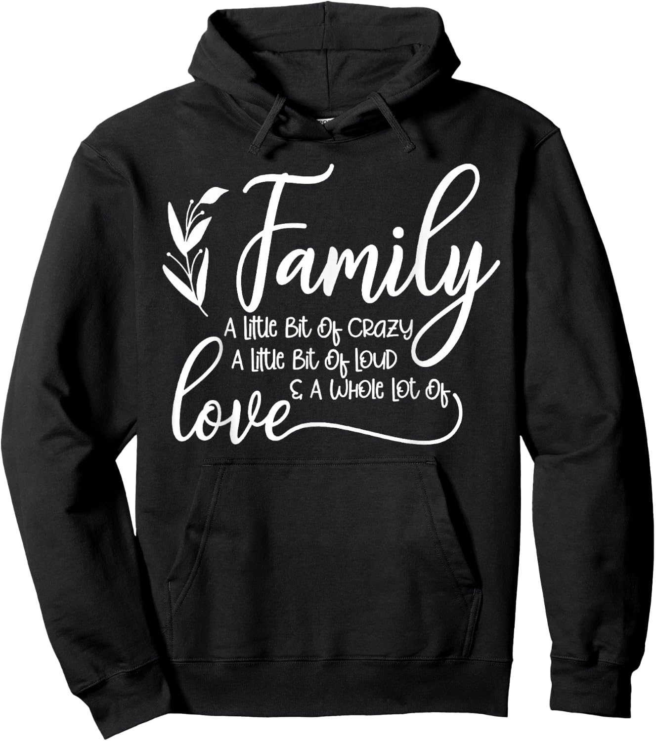 Family A Little Bit Of Crazy A Little Bit Of Loud Hoodie - Hoodie | Black