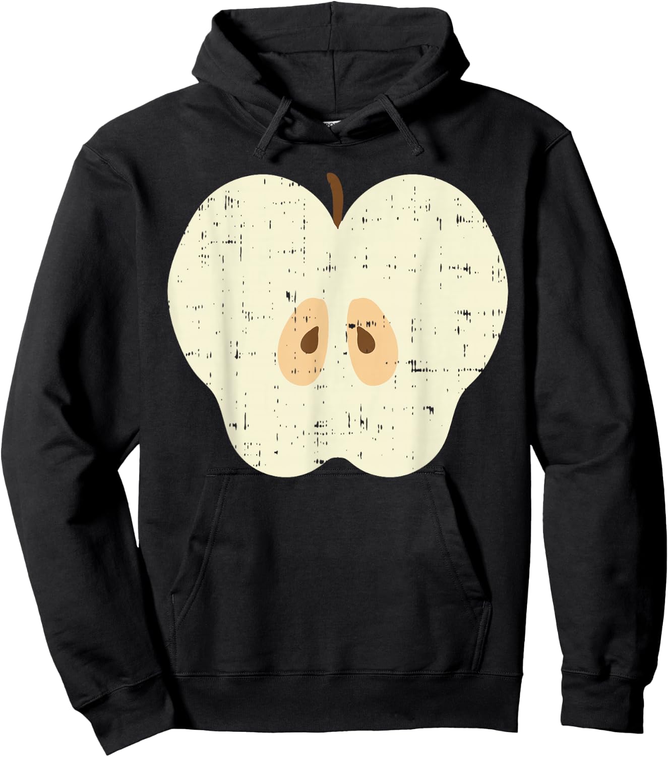 Apple Slice Funny Fruit Food Lazy DIY Easy Halloween Costume Hoodie - Hoodie | Black