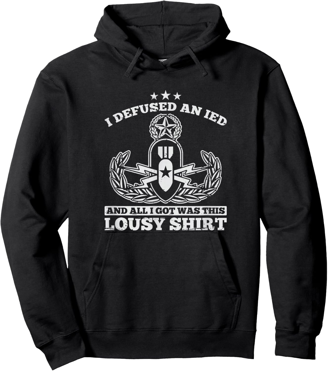 EOD Explosive Ordnance Disposal Master Badge Hoodie - Hoodie | Black