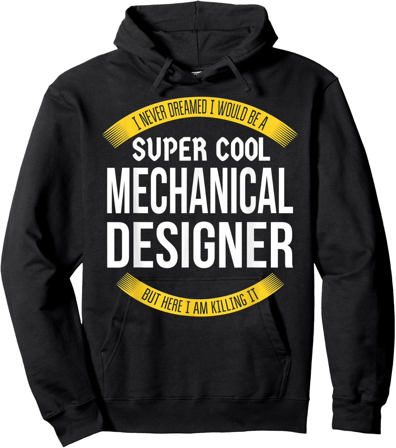 Funny Mechanical Designer Gift Appreciation Hoodie - Hoodie | Black