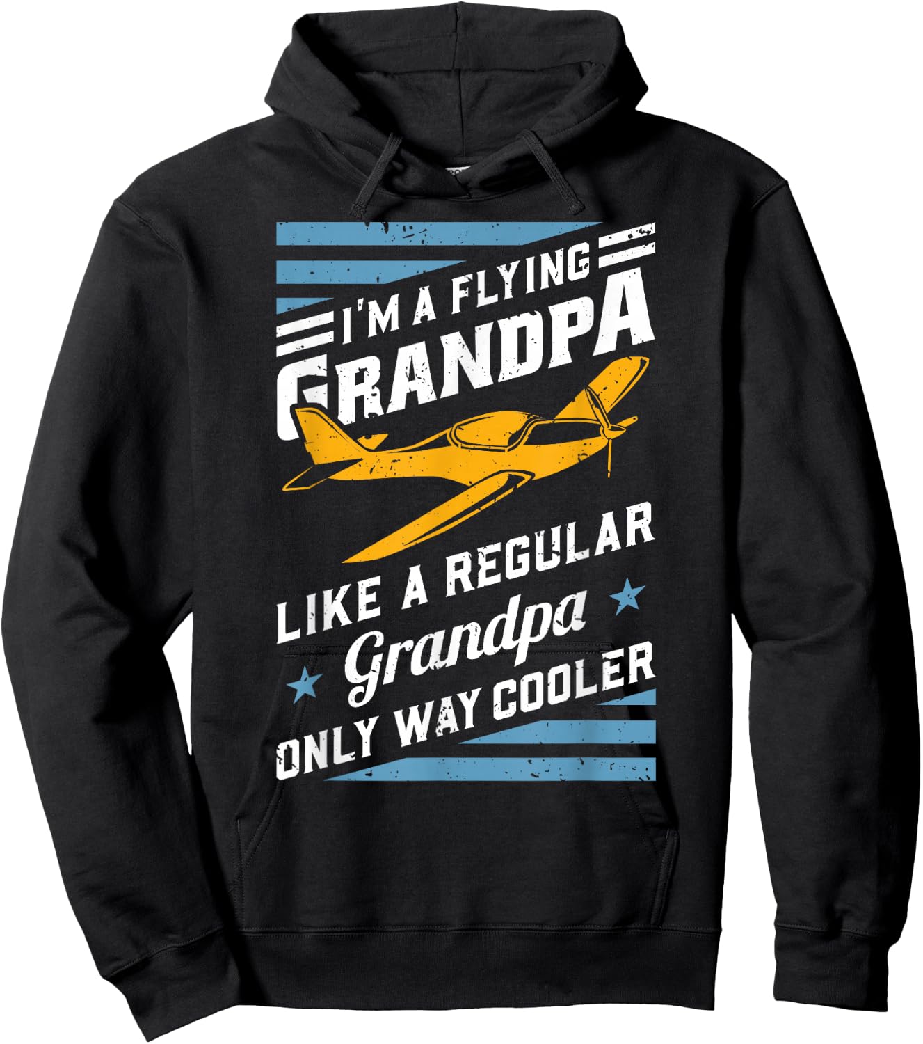 I'm A Flying Grandpa Like A Regular Only Way Cooler Hoodie - Hoodie | Black