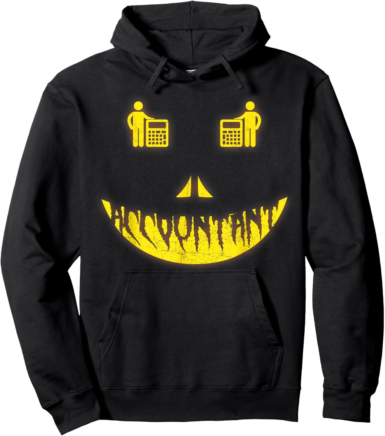 Halloween Costume Accountant Scary Face Halloween T Shirt Hoodie - Hoodie | Black