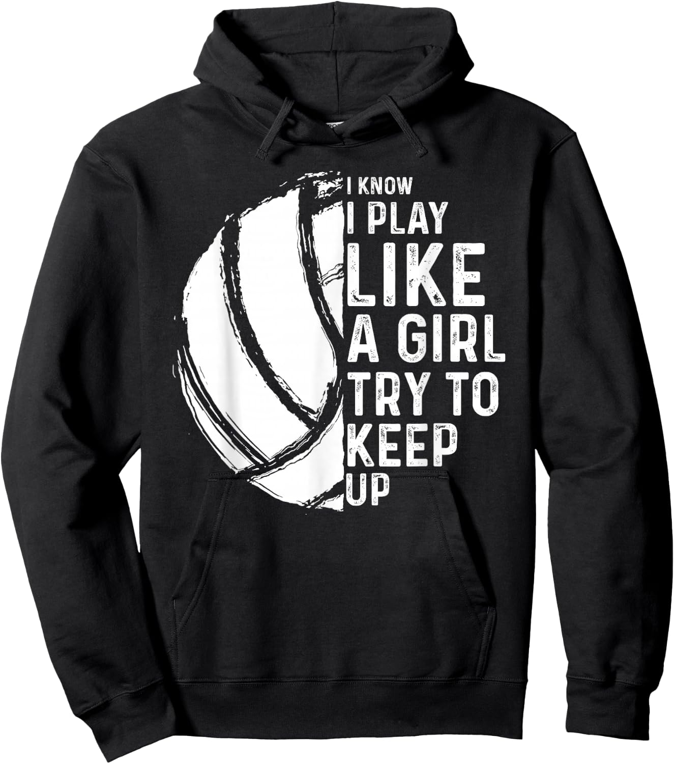 Funny Volleyball Design Girls Women Youth Teen Sports Lovers Hoodie - Hoodie | Black