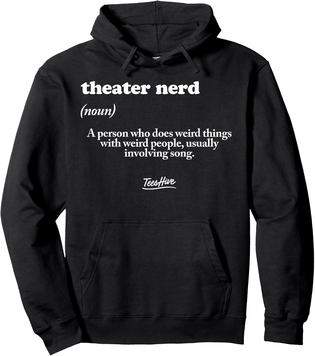 Theater Nerd - Men Theatre Hoodie - Hoodie | Black