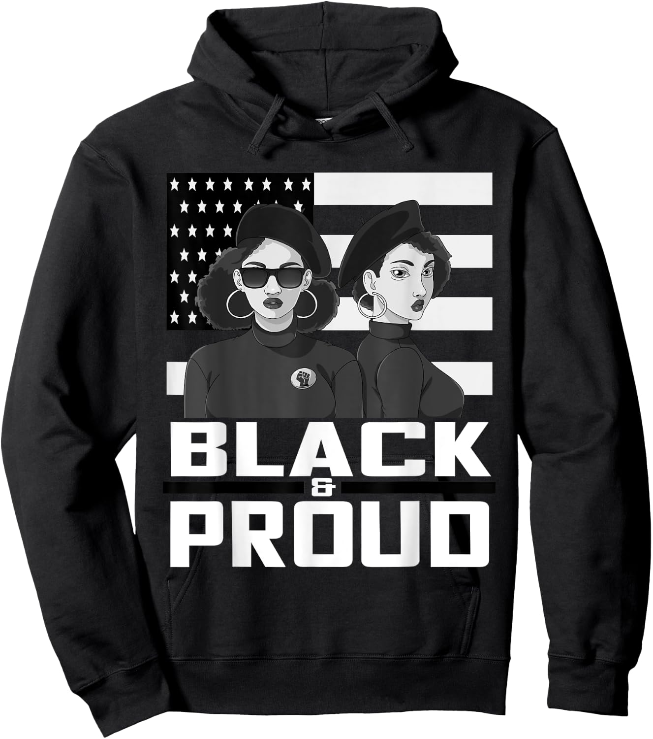 Black and Proud Panther Party 1966 Afro American Hoodie - Hoodie | Black
