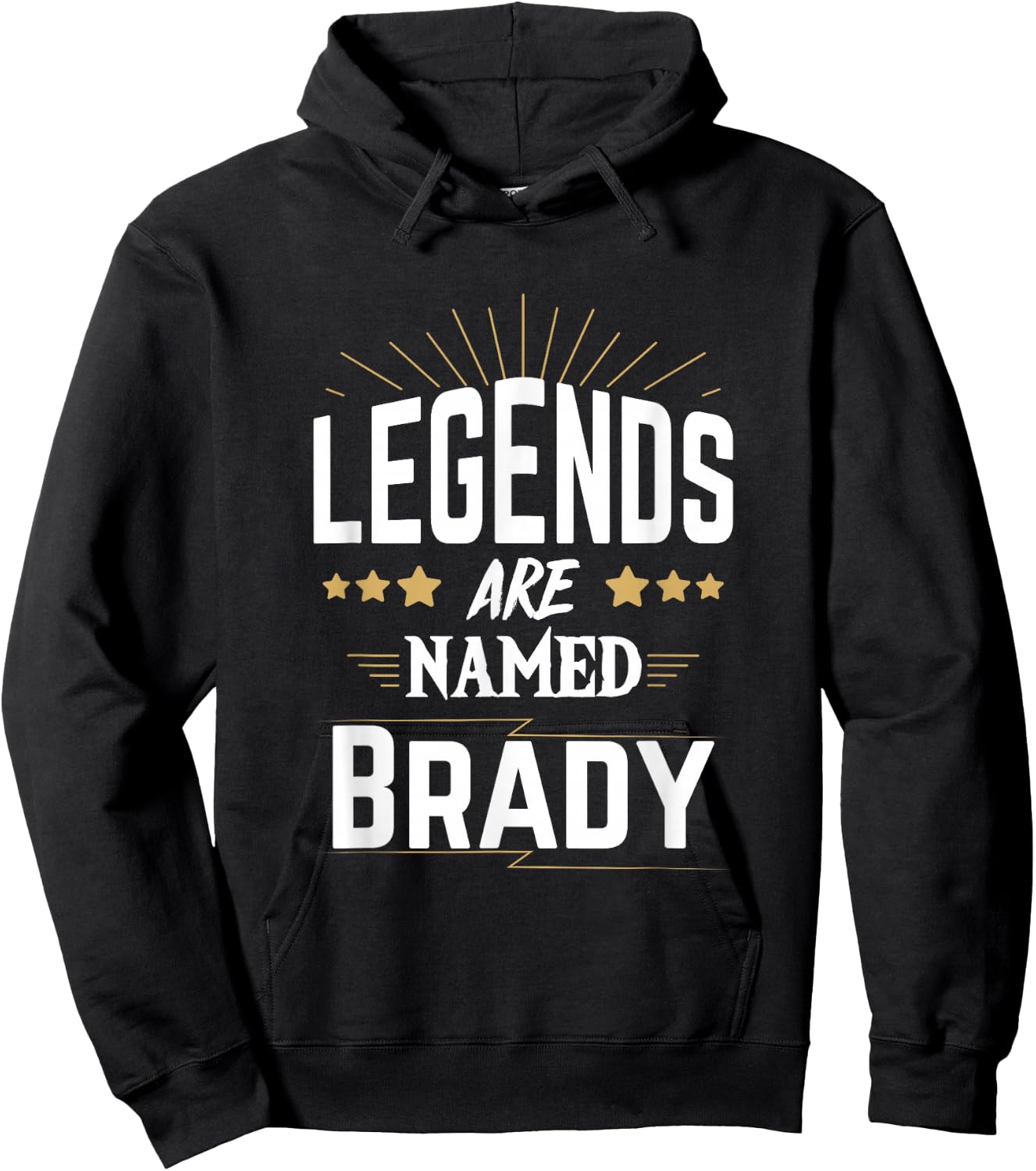 Legends Are Named Brady Hoodie - Hoodie | Black