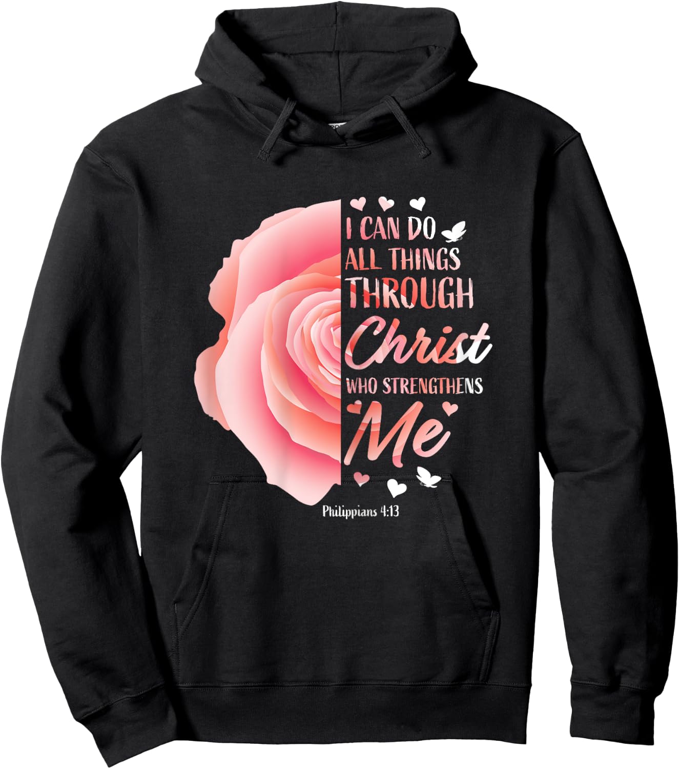Christian Faith Gifts Inspirational Religious Worship Women Hoodie - Hoodie | Black