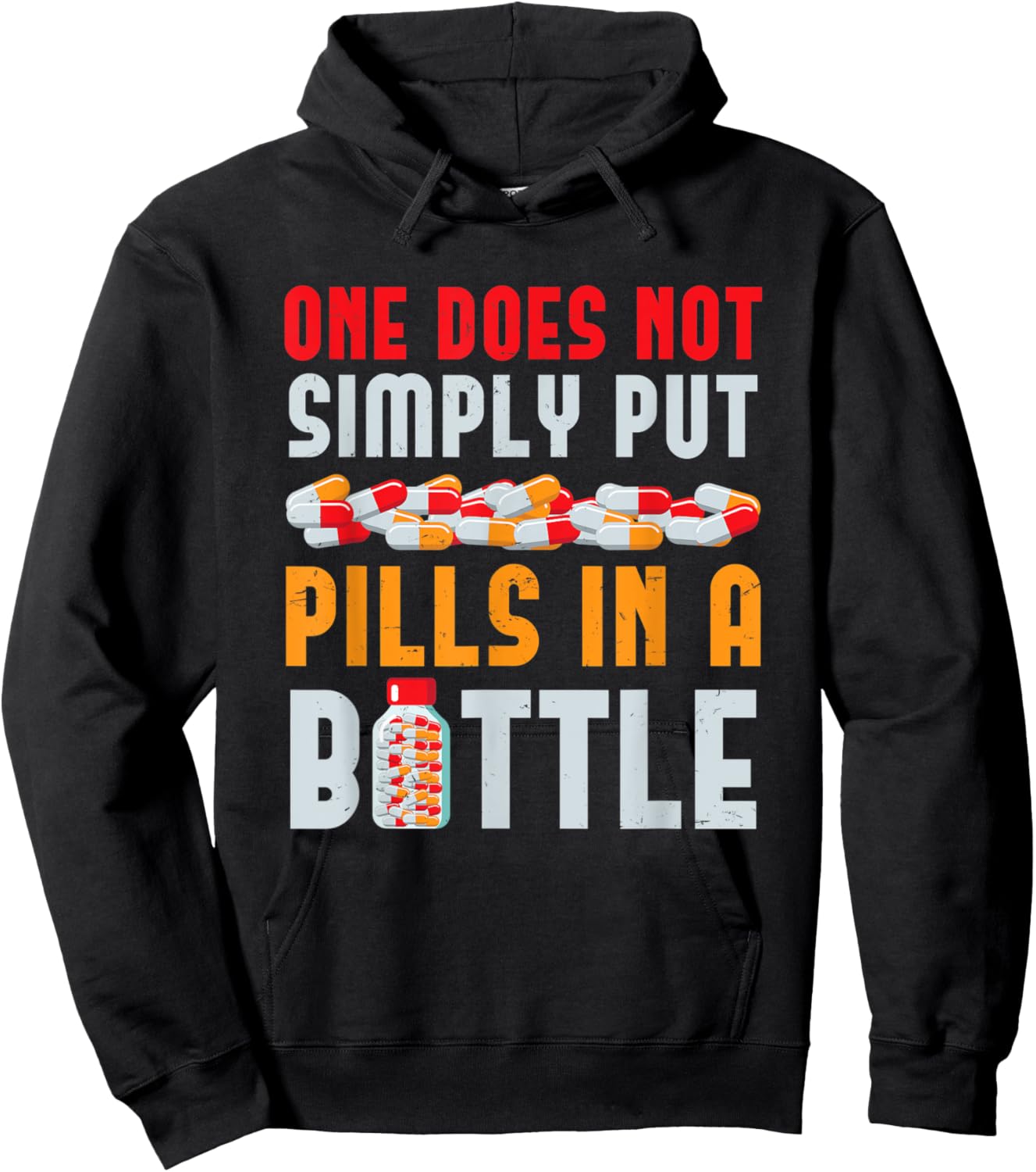 Pills In A Bottle Pharmacist Technician Hoodie - Hoodie | Black