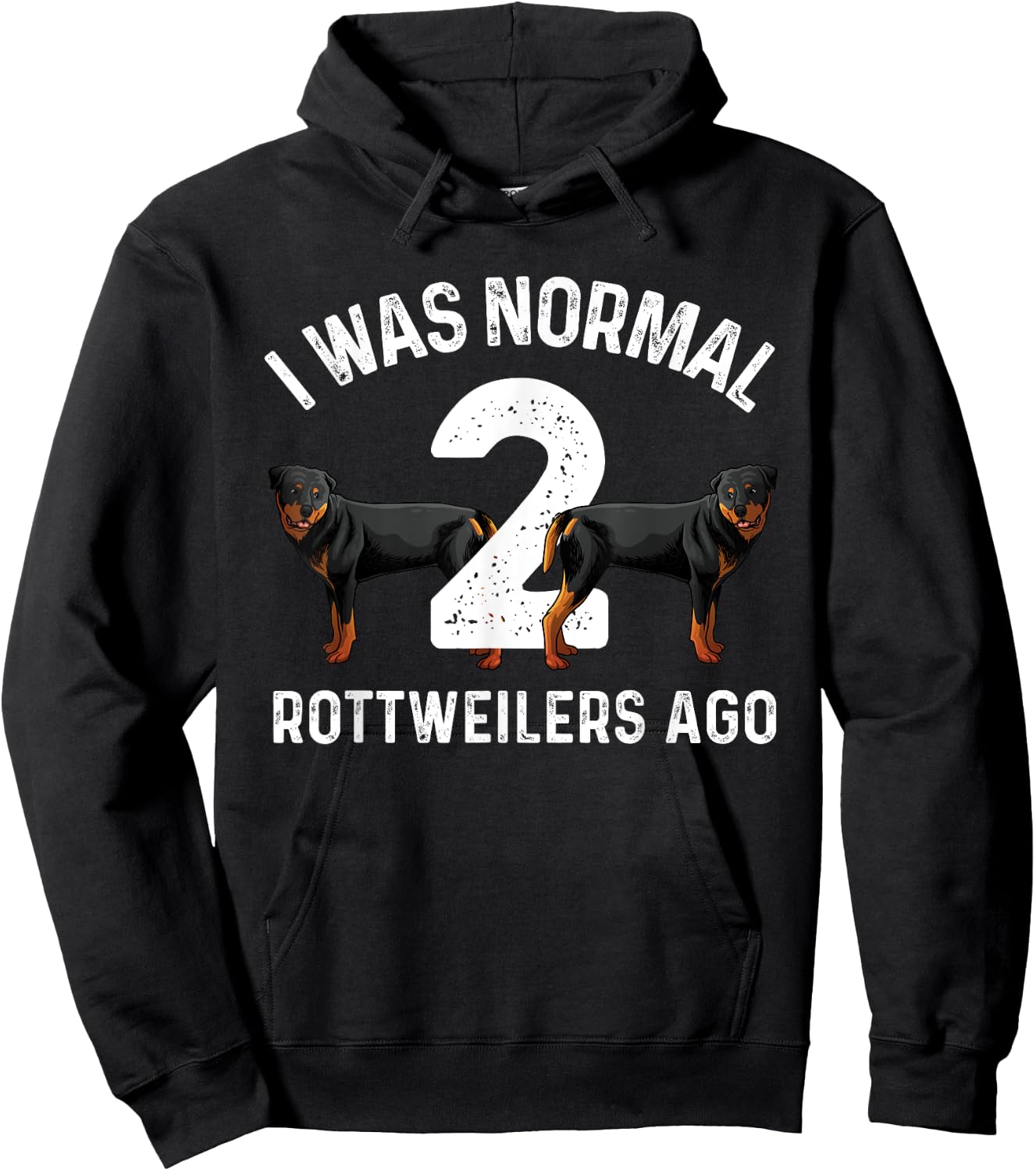Funny Rottweiler Designs Women Kids Rott Pet Lovers Hoodie - Hoodie | Black