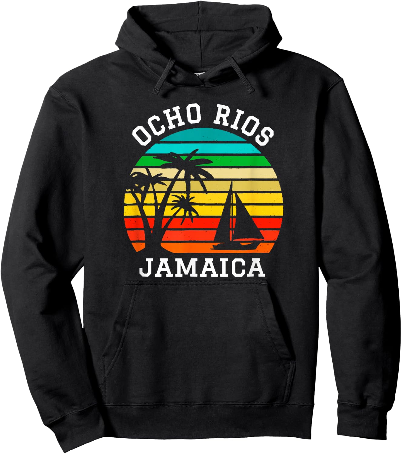 Ocho Rios Jamaica Shirt Matching Family Vacation Hoodie - Hoodie | Black