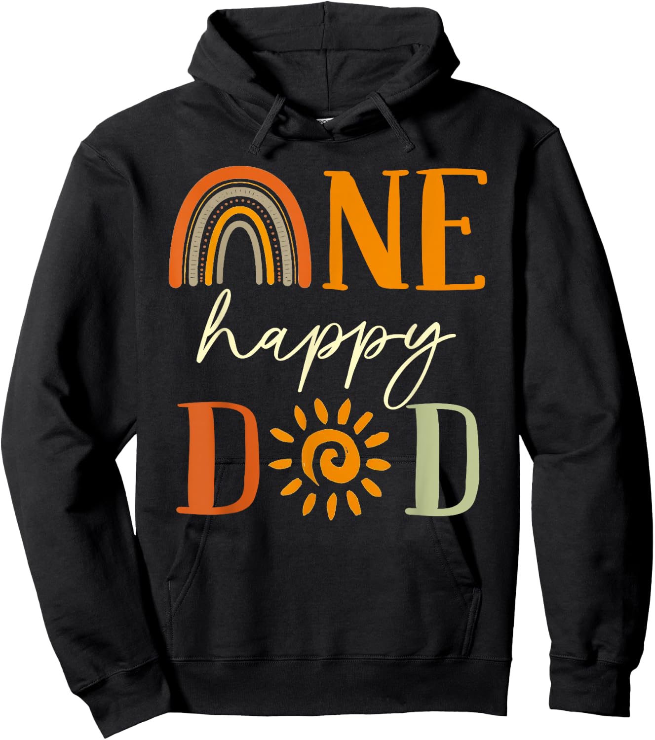 One Happy Dad of The Birthday First Trip Around the Sun Hoodie - Hoodie | Black
