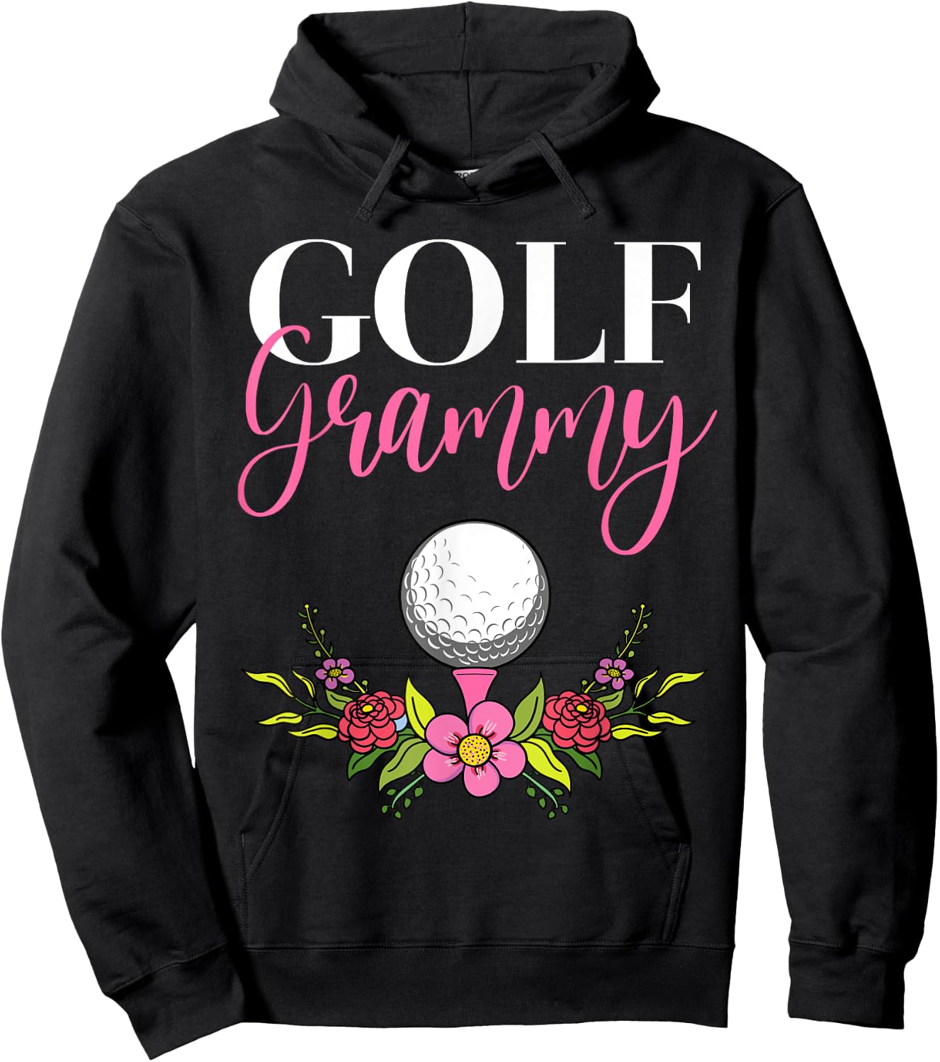Golf Grammy Golfer Grandma Hoodie - Hoodie | Black