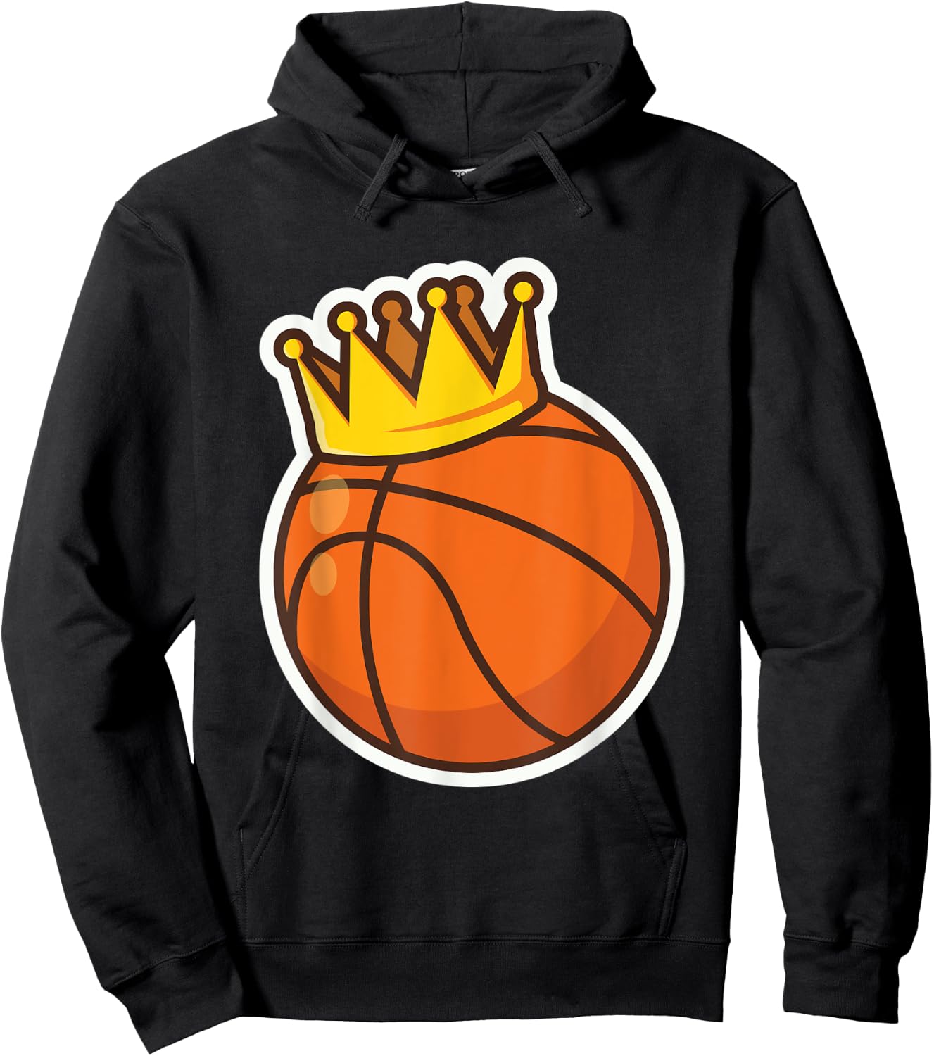 Basketball King Crown for Basketball Player Hoodie - Hoodie | Black