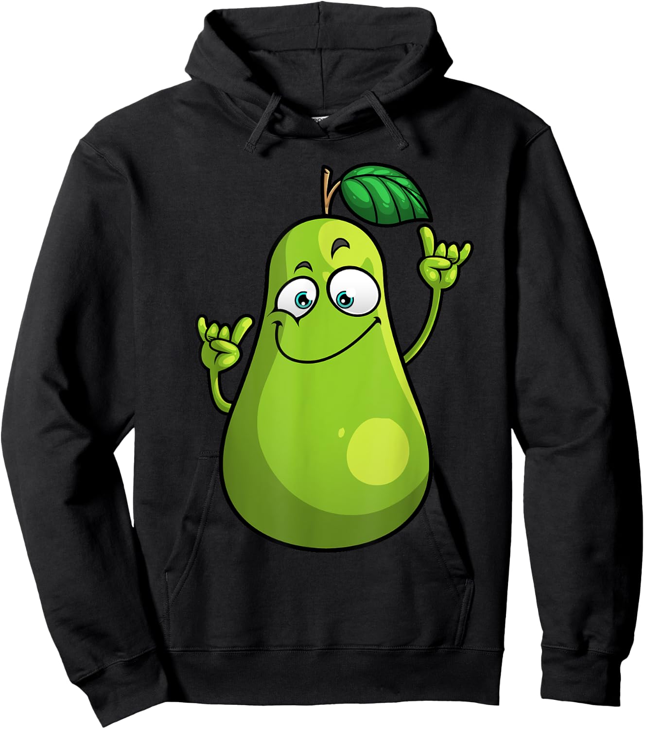 Funny Pear Designs Women Gardening Vegan Plant Food Hoodie - Hoodie | Black
