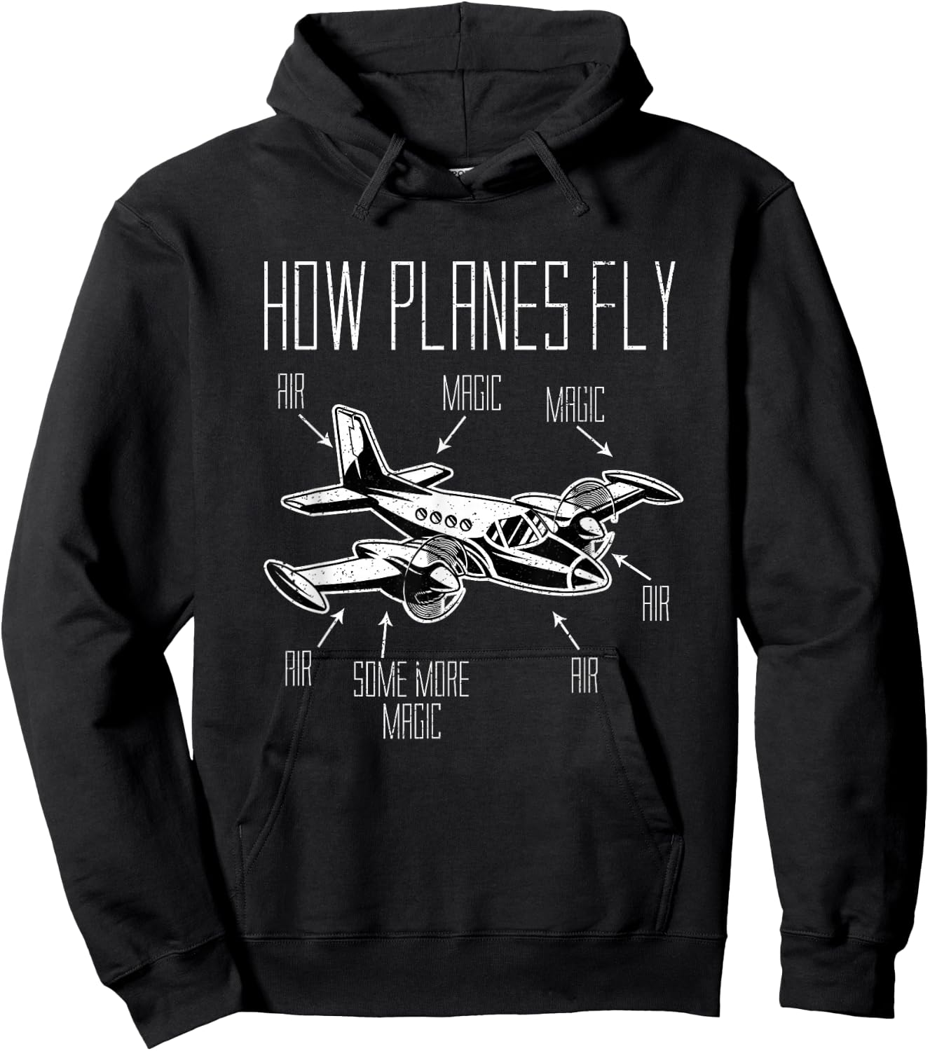 Funny Airport Gift Pilot Hoodie - Hoodie | Black