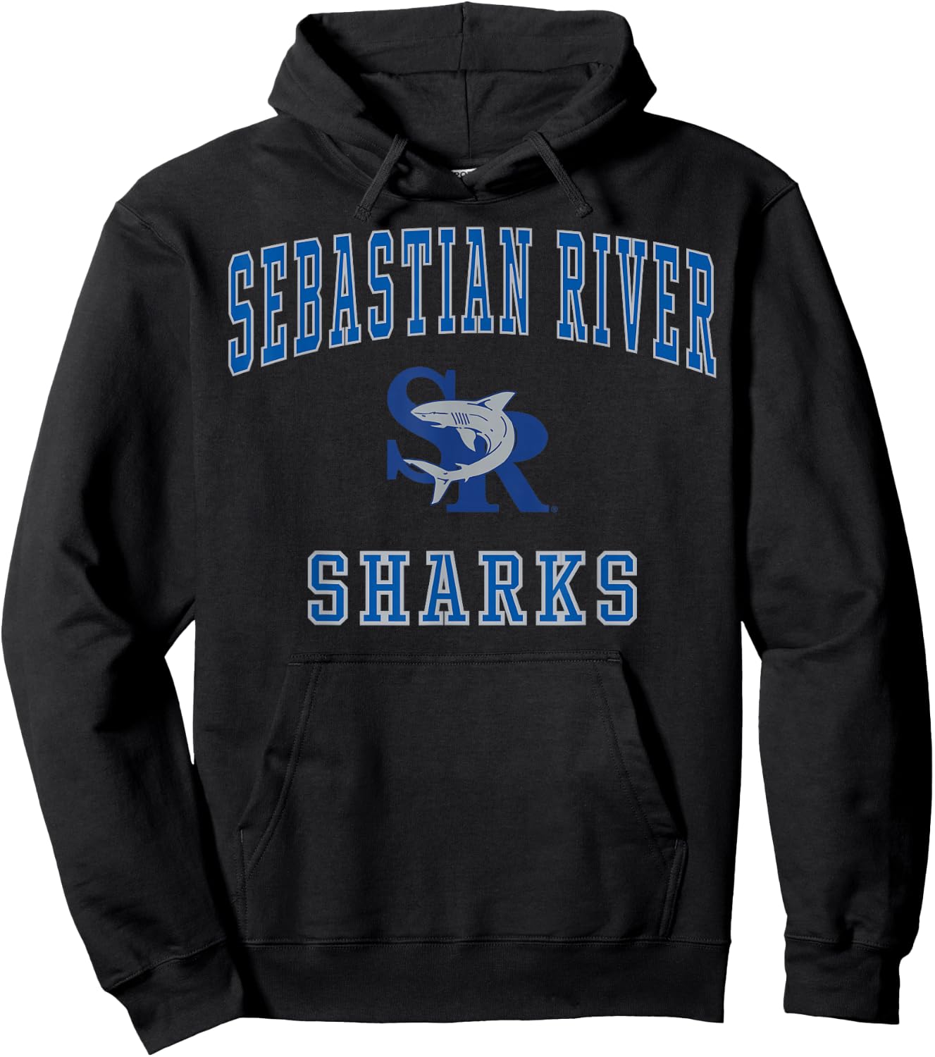 Sebastian River High School Sharks C1 Hoodie - Hoodie | Black