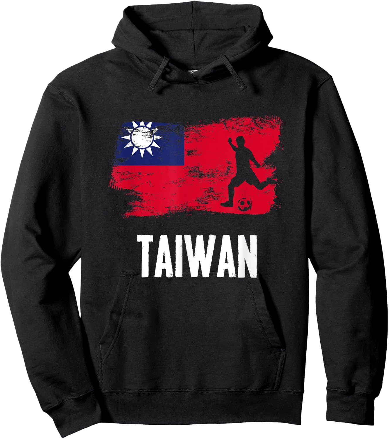 Taiwan Flag Jersey Taiwanese Soccer Team Taiwanese Hoodie - Hoodie | Black