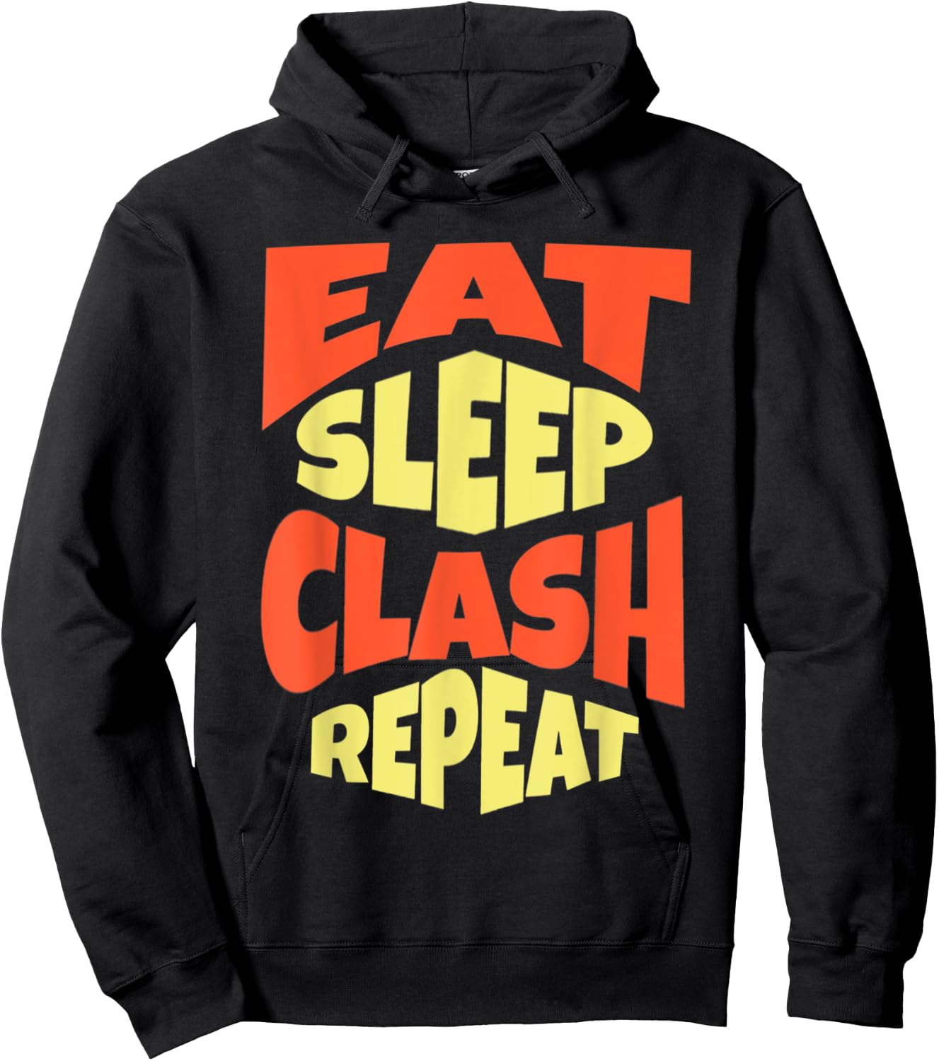 Eat Sleep Clash Repeat - Gaming Clan Matching Hoodie - Hoodie | Black
