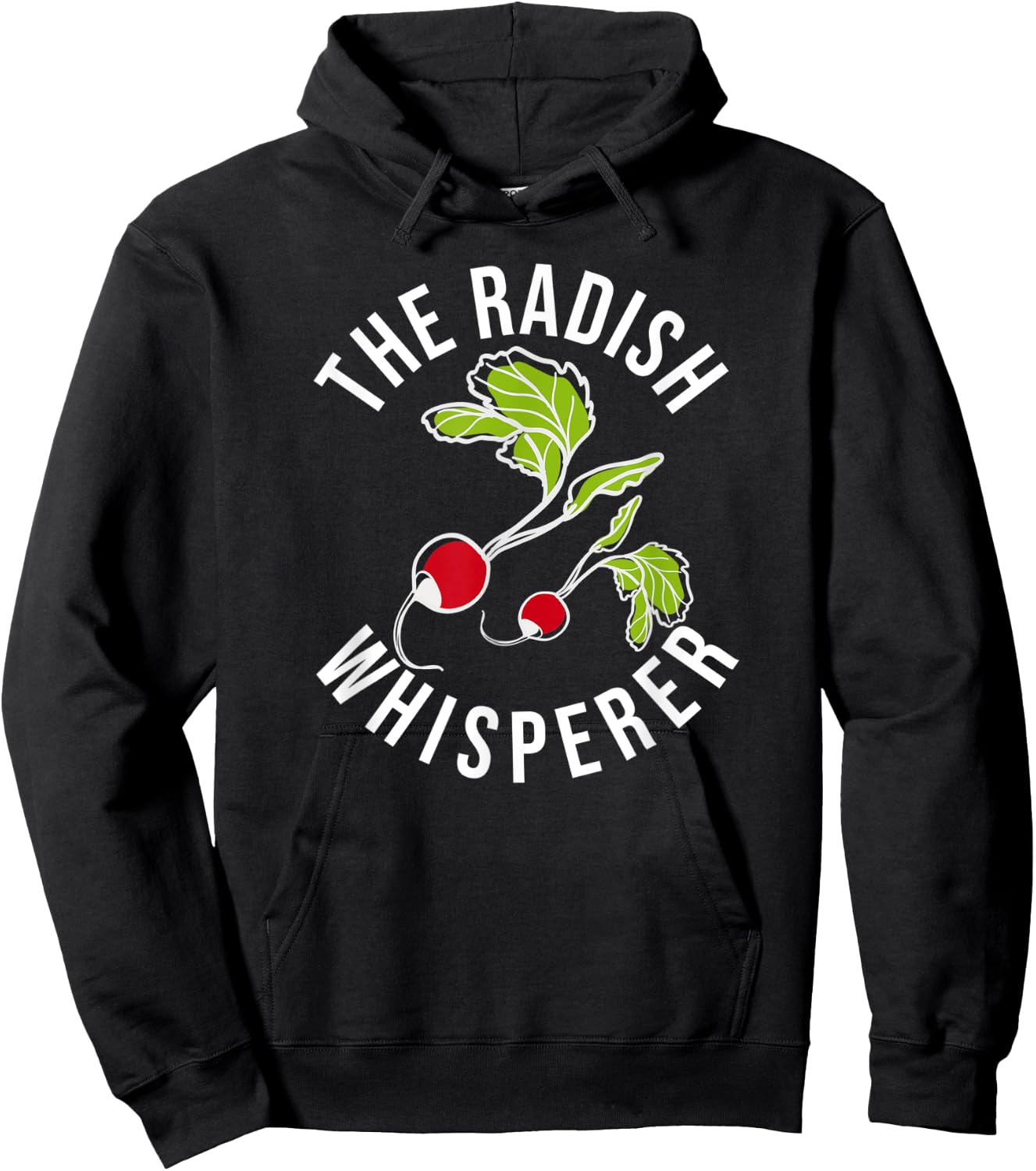 The Radish Whisperer Funny Radish Farmer Hoodie - Hoodie | Black