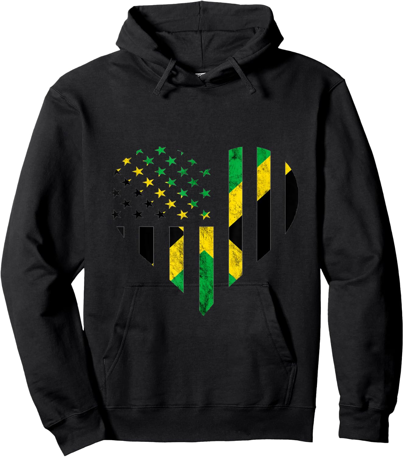 Jamaica Jamaican Roots Carribean Pride American Grows Hoodie - Hoodie | Black