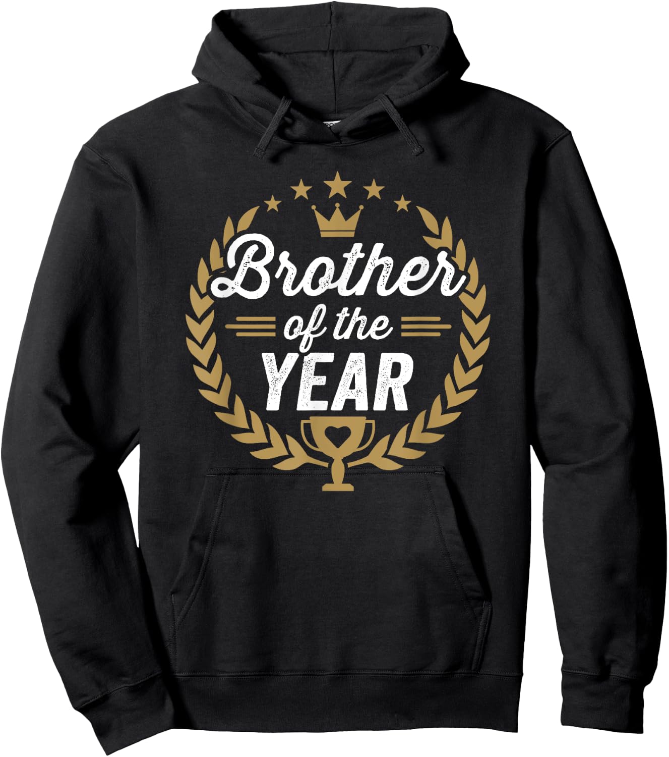 Brother of the Year Award Thank You Hoodie - Hoodie | Black
