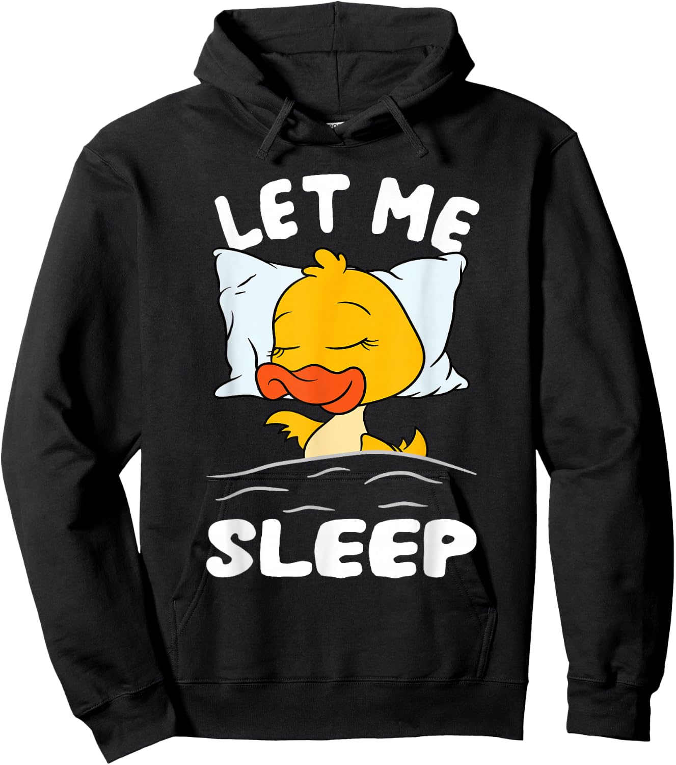 Duck Sleeping Need More Sleep Let Me Sleep Hoodie - Hoodie | Black