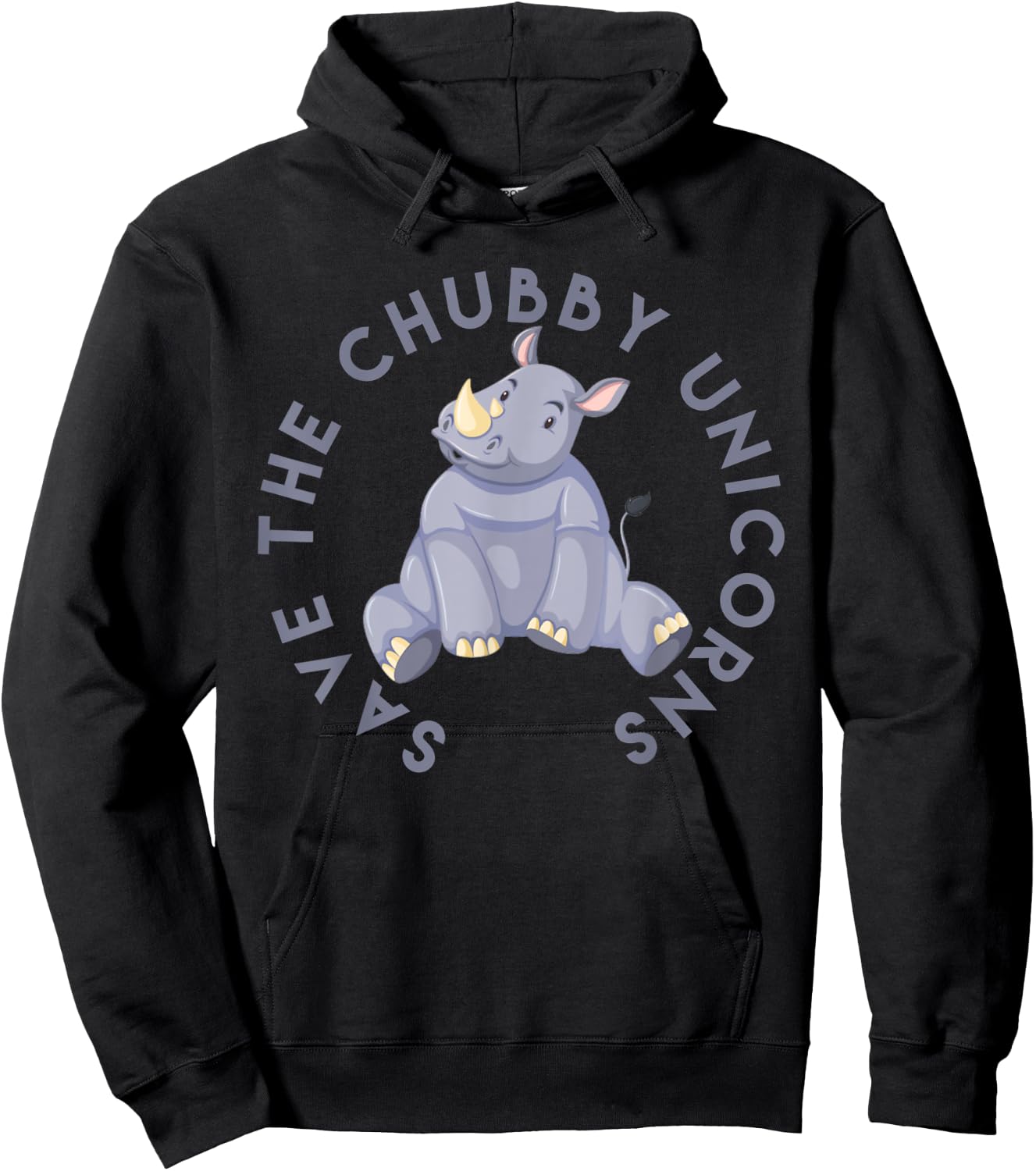 Save the Chubby Unicorns Hoodie - Hoodie | Black