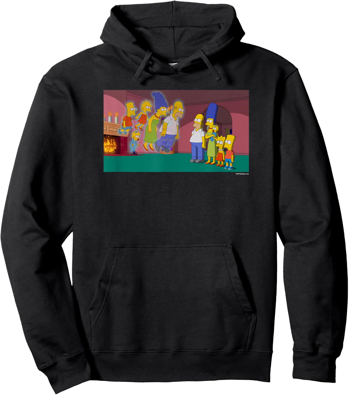 The Simpsons Treehouse Of Horror Halloween Ghost Family V-2 Hoodie - Hoodie | Black