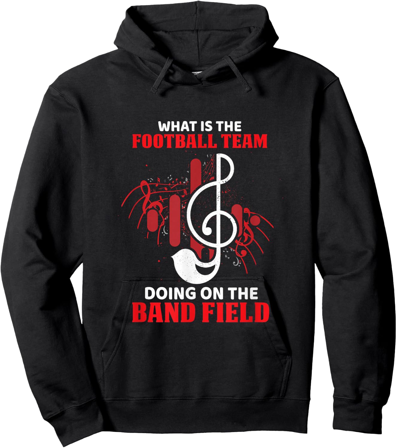 What Is The Football Team Doing On The Band Field Musical Hoodie - Hoodie | Black