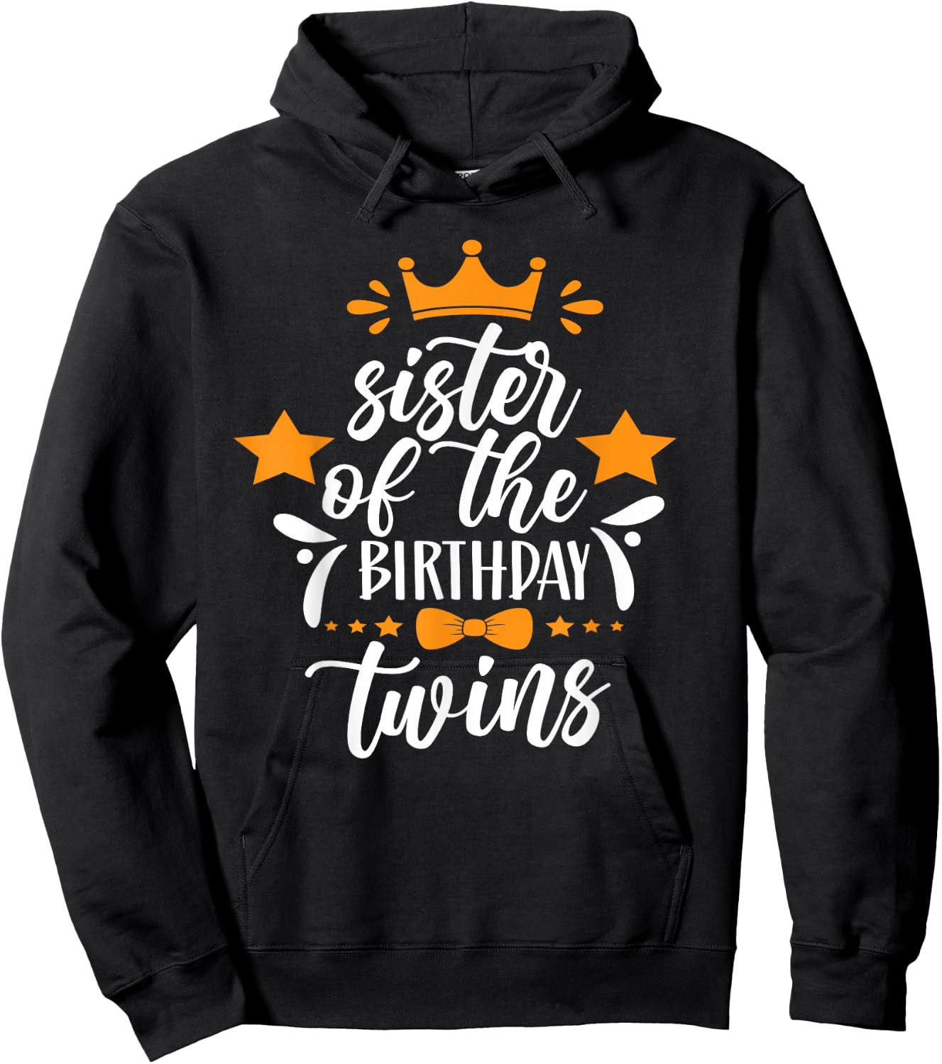 Sister The Birthday Twins Twin Birthday Hoodie - Hoodie | Black