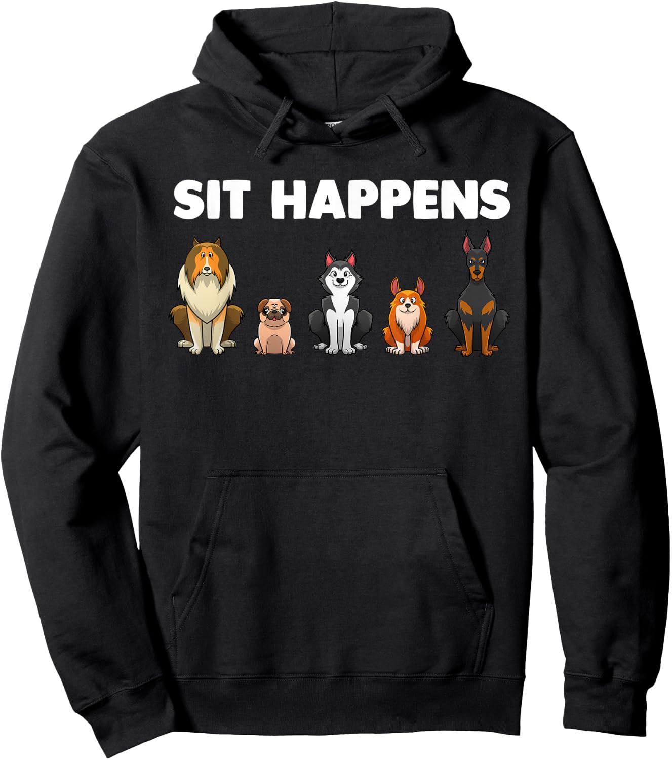 Funny Dog Training Art Women Dog Lover Puppy Pet Hoodie - Hoodie | Black