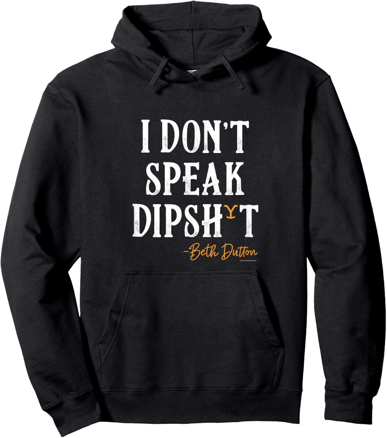 Yellowstone - Beth Dutton I Don't Speak Dip Hoodie - Hoodie | Black
